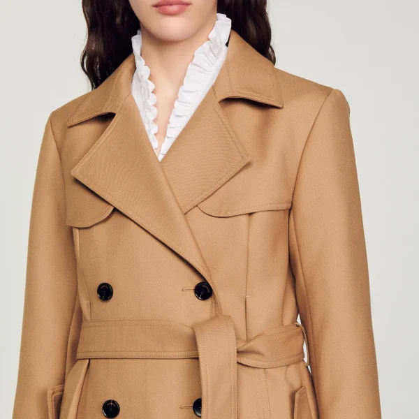 Hot Manteau Long Style Trench Femme Manteaux