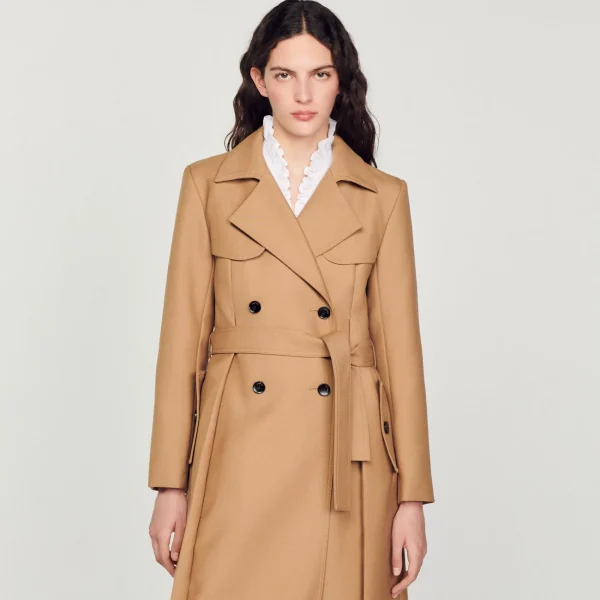 Hot Manteau Long Style Trench Femme Manteaux