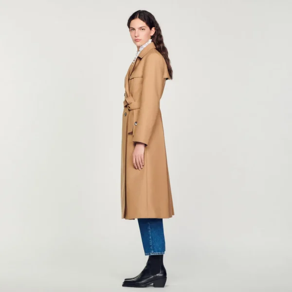 Hot Manteau Long Style Trench Femme Manteaux