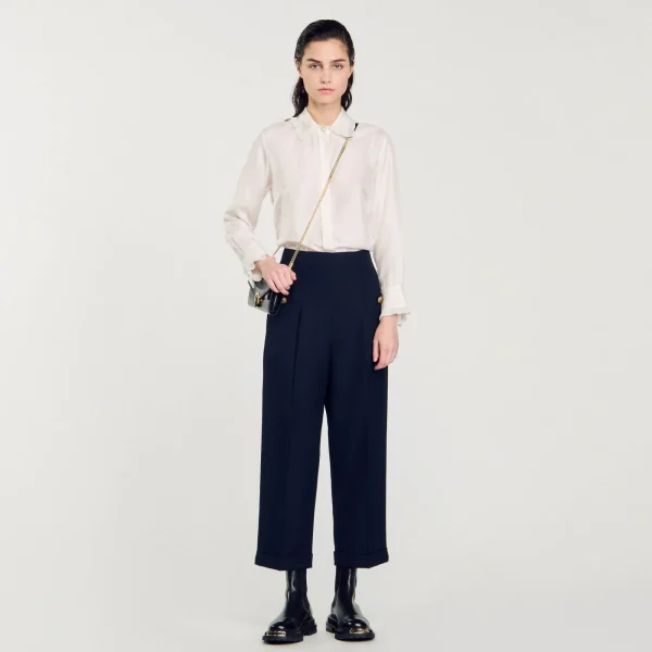 New Pantalon à Plis Femme Costumes | Pantalons & Jeans