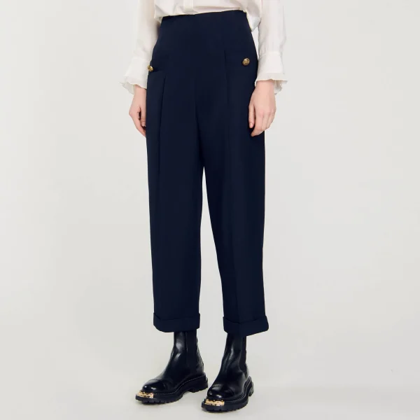 New Pantalon à Plis Femme Costumes | Pantalons & Jeans