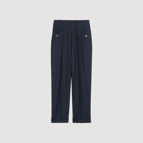 New Pantalon à Plis Femme Costumes | Pantalons & Jeans