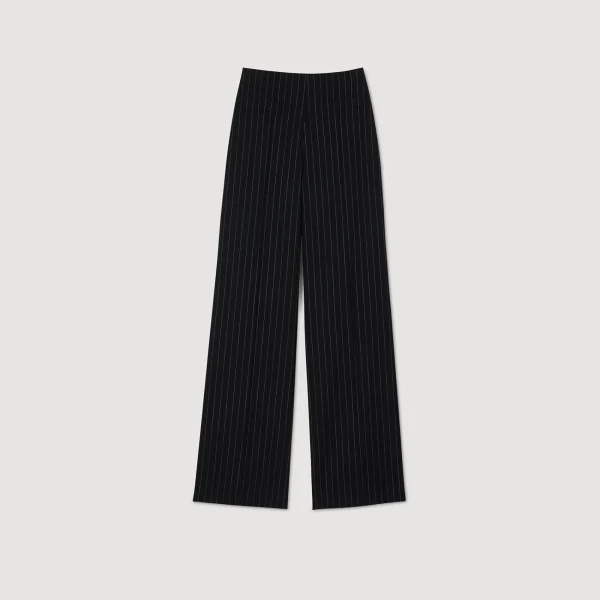 Sale Pantalon Droit à Fines Rayures Femme Costumes | Pantalons & Jeans