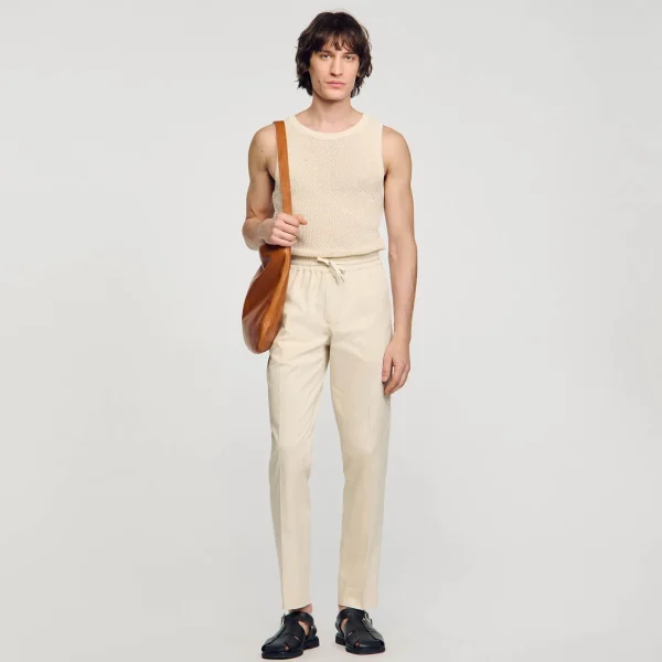 Online Pantalon Droit élastiqué Homme Pantalons & Shorts