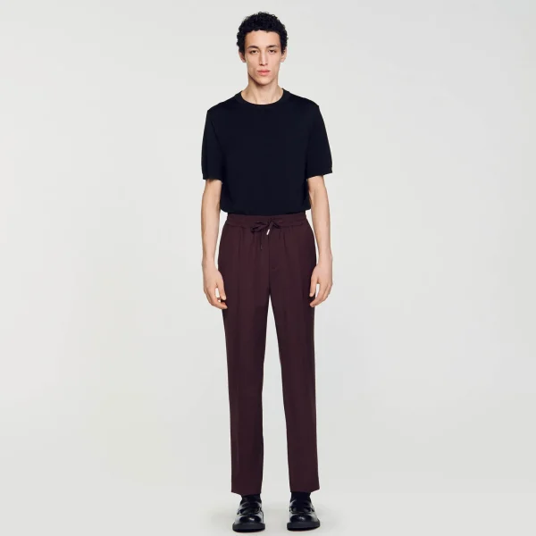 Online Pantalon Droit élastiqué Homme Pantalons & Shorts