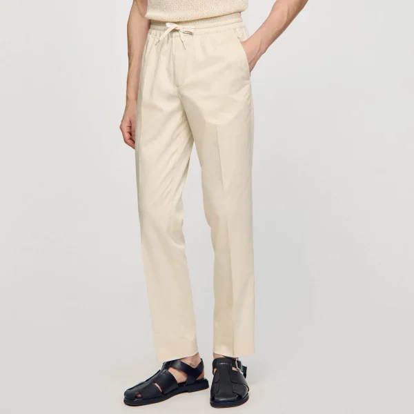 Online Pantalon Droit élastiqué Homme Pantalons & Shorts