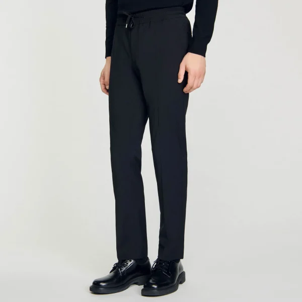 New Pantalon Droit élastiqué Homme Pantalons & Shorts