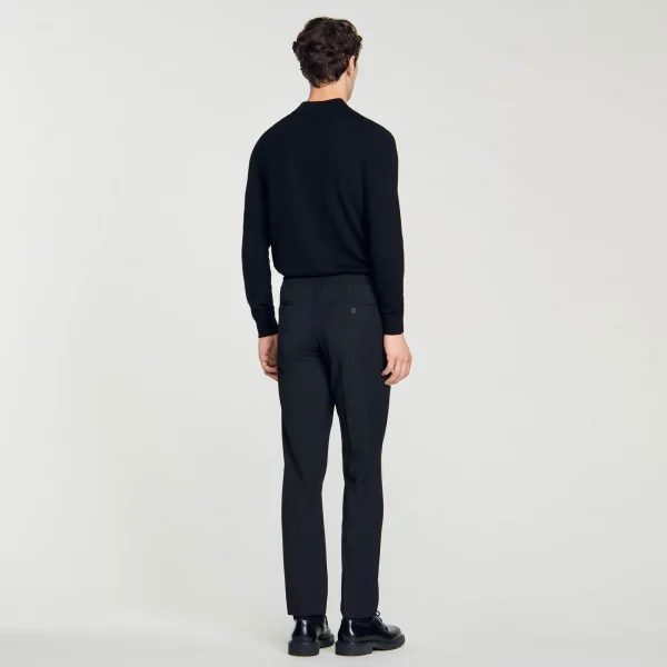 New Pantalon Droit élastiqué Homme Pantalons & Shorts