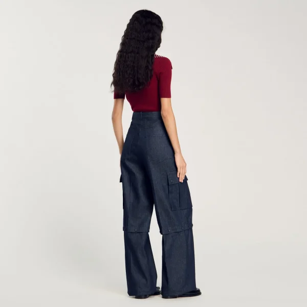 Online Pantalon Modulable En Jean Femme Pantalons & Jeans