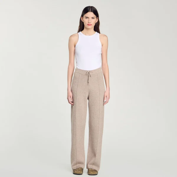 Store Pantalon Strassé En Maille Femme Ensembles | Pantalons & Jeans