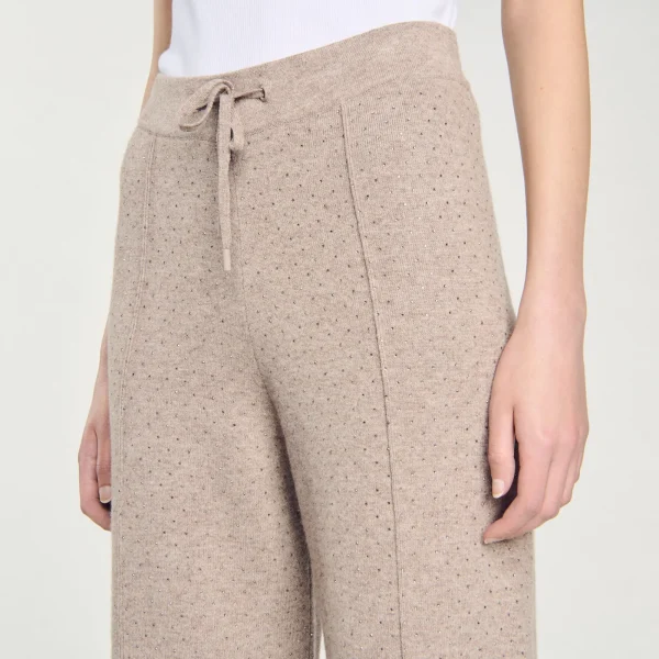 Store Pantalon Strassé En Maille Femme Ensembles | Pantalons & Jeans