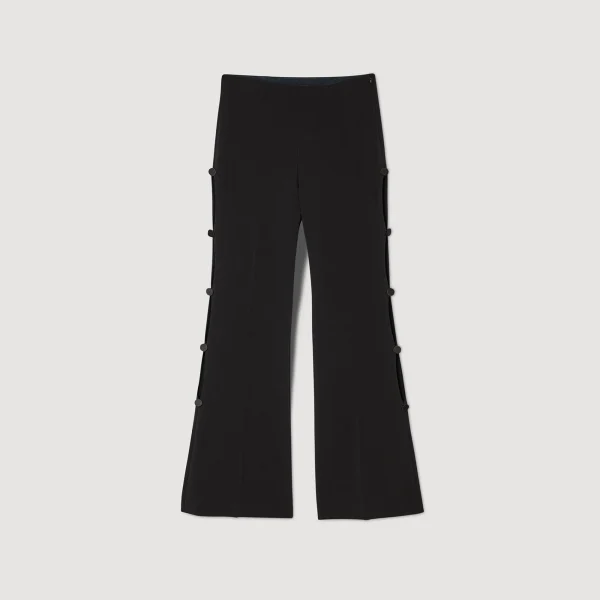 Online Pantalon évasé Ajouré Sur Les Côtés Femme Pantalons & Jeans | Ensembles