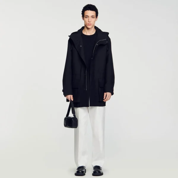 Shop Parka Oversize En Tissu Technique Homme Manteaux & Blousons