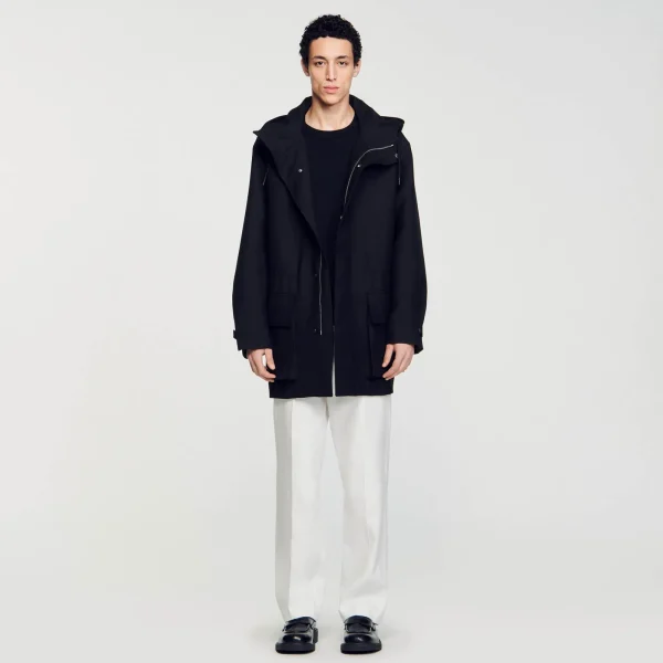 Shop Parka Oversize En Tissu Technique Homme Manteaux & Blousons