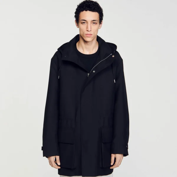 Shop Parka Oversize En Tissu Technique Homme Manteaux & Blousons