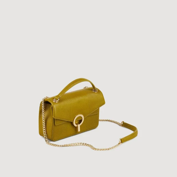 Discount Petit Sac Yza En Cuir Effet Lézard Femme Sacs Porté Épaule | Mini Sacs