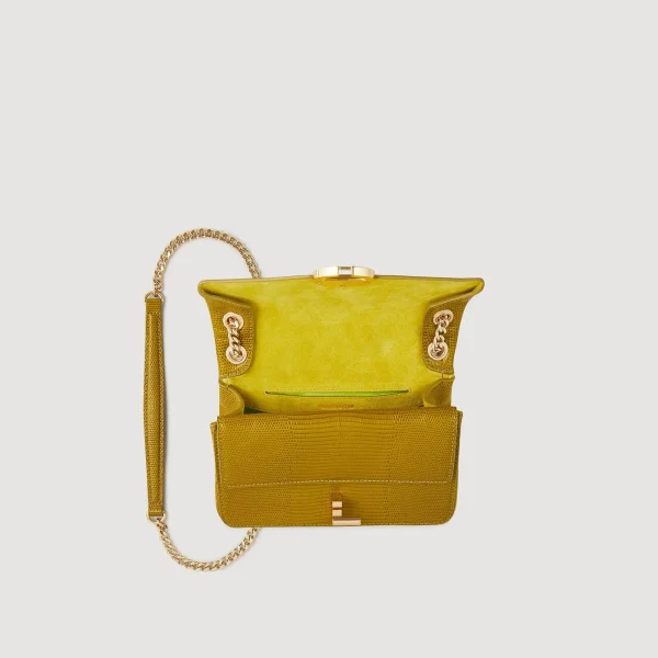 Discount Petit Sac Yza En Cuir Effet Lézard Femme Sacs Porté Épaule | Mini Sacs