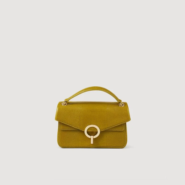 Discount Petit Sac Yza En Cuir Effet Lézard Femme Sacs Porté Épaule | Mini Sacs