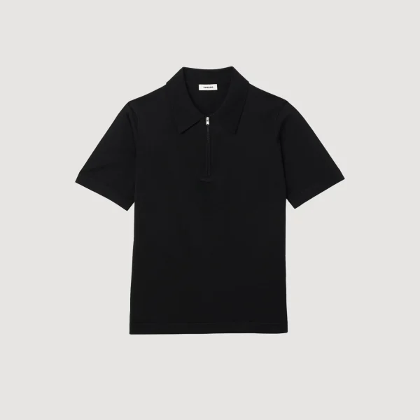 Clearance Polo En Maille à Col Zippé Homme T-Shirts & Polos | Pulls & Gilets