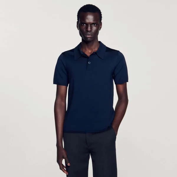 Cheap Polo En Maille à Manches Courtes Homme T-Shirts & Polos | Pulls & Gilets