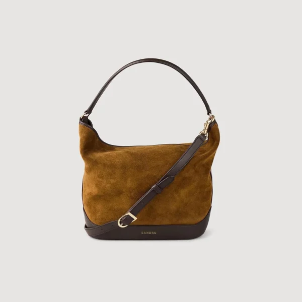 Sale Sac Seau TANGOSO En Suède Et Cuir Femme Sacs Porté Épaule | Sacs À Bandoulière