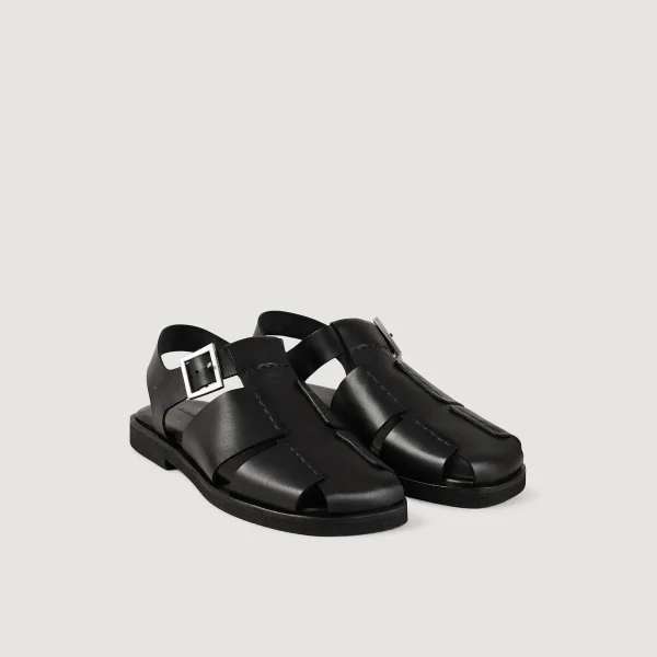 Hot Sandales En Cuir Homme Sandales