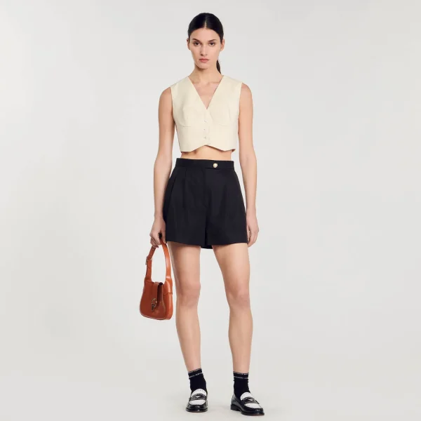 Cheap Short En Gabardine Femme Jupes & Shorts