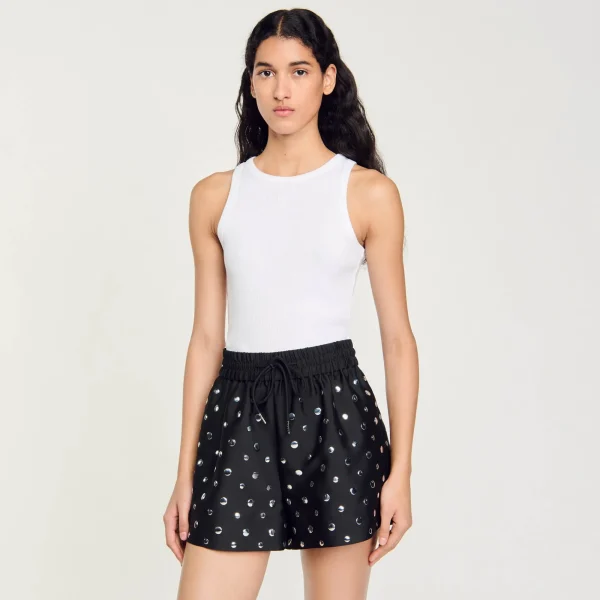 Flash Sale Short Orné De Pastilles Femme Ensembles | Jupes & Shorts