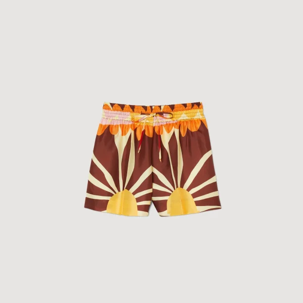 Outlet Short Satiné Imprimé Femme Ensembles | Jupes & Shorts