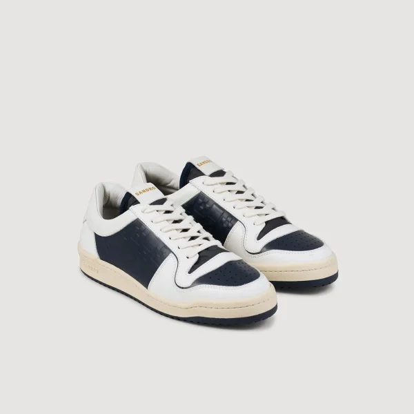 Outlet Sneakers Basses En Cuir Homme Sneakers