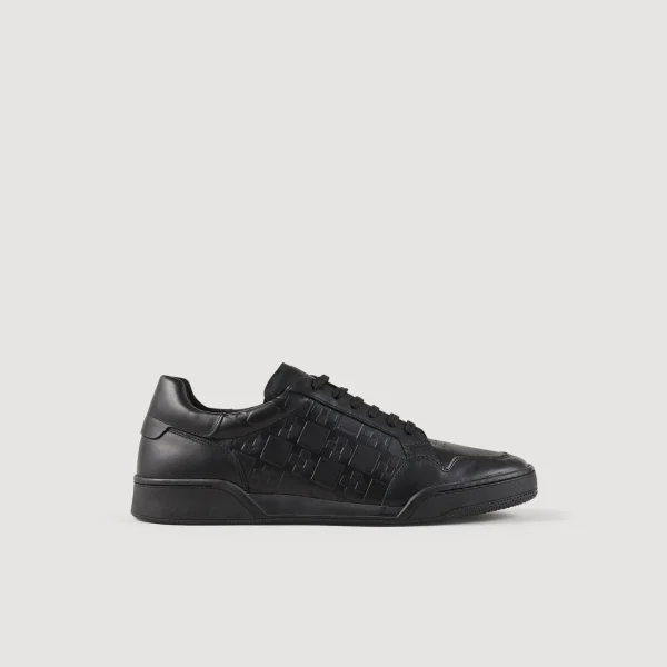 Sale Sneakers En Cuir Embossé Square Cross Homme Sneakers