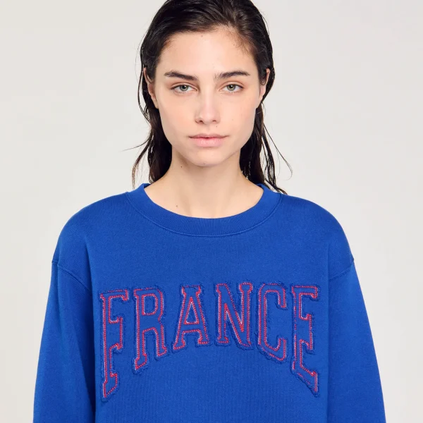 Cheap Sweat Brodé France Femme Pulls & Cardigans