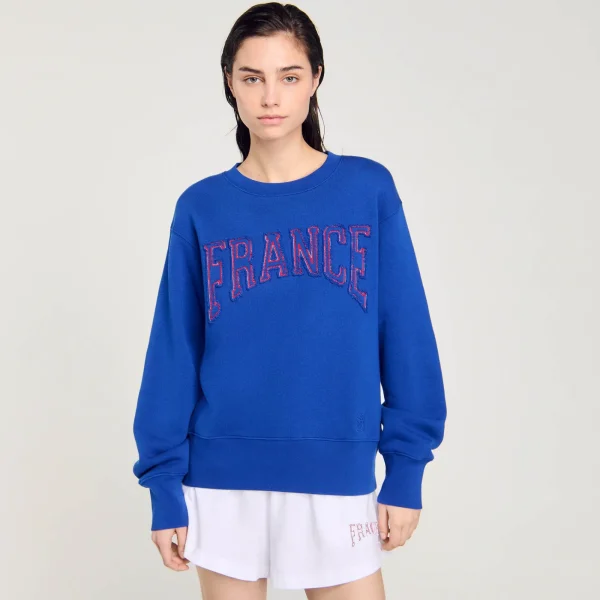 Cheap Sweat Brodé France Femme Pulls & Cardigans