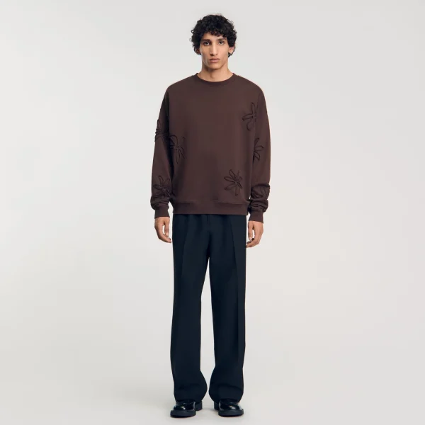 Outlet Sweatshirt Oversize Fleurs Homme Sweats & Joggings