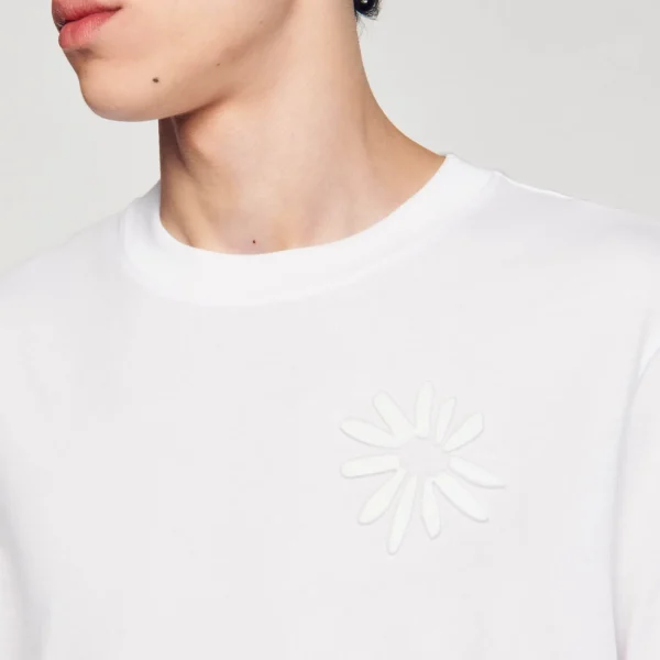 Online Tee-shirt Fleur En Coton Homme T-Shirts & Polos