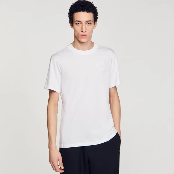 Online Tee-shirt Fleur En Coton Homme T-Shirts & Polos