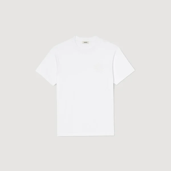 Online Tee-shirt Fleur En Coton Homme T-Shirts & Polos