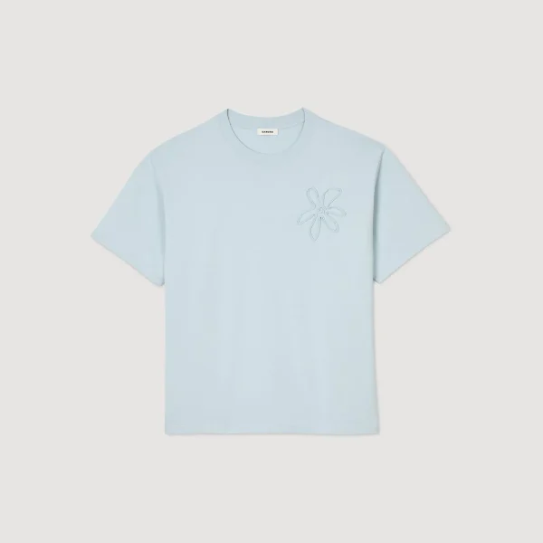 Discount Tee-shirt Oversize Fleur Homme T-Shirts & Polos