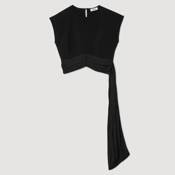 Clearance Top Court à Pans Asymétriques Femme Ensembles | Tops & Chemises