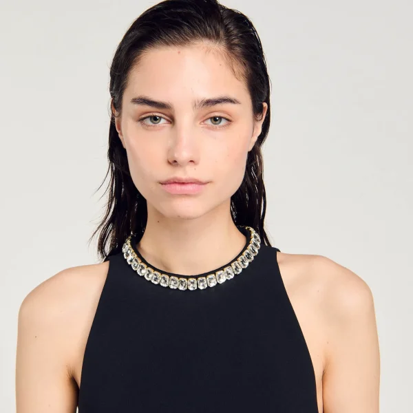 Sale Top Court à Strass Femme Ensembles | Tops & Chemises