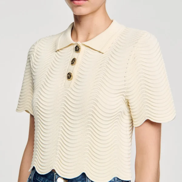 Sale Top Court En Maille Femme Pulls & Cardigans | Tops & Chemises