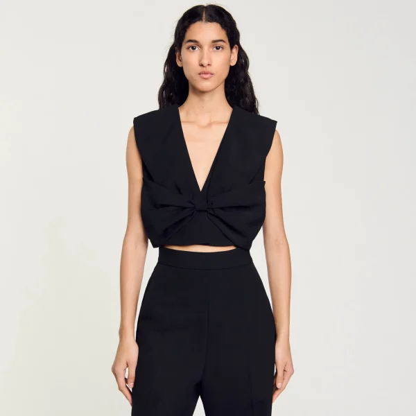 Store Top Court Satiné Femme Tops & Chemises