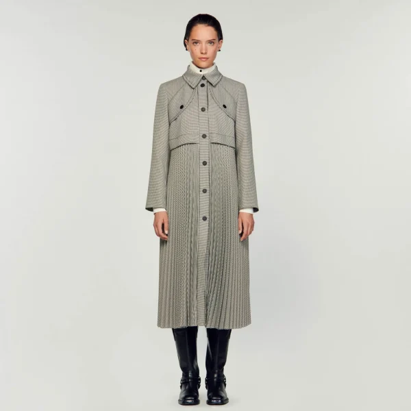 Flash Sale Trench Pied-de-poule Femme Manteaux | Ensembles