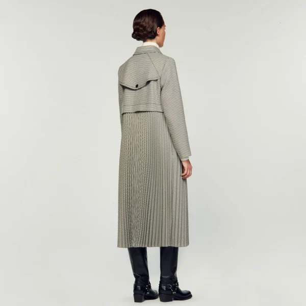 Flash Sale Trench Pied-de-poule Femme Manteaux | Ensembles