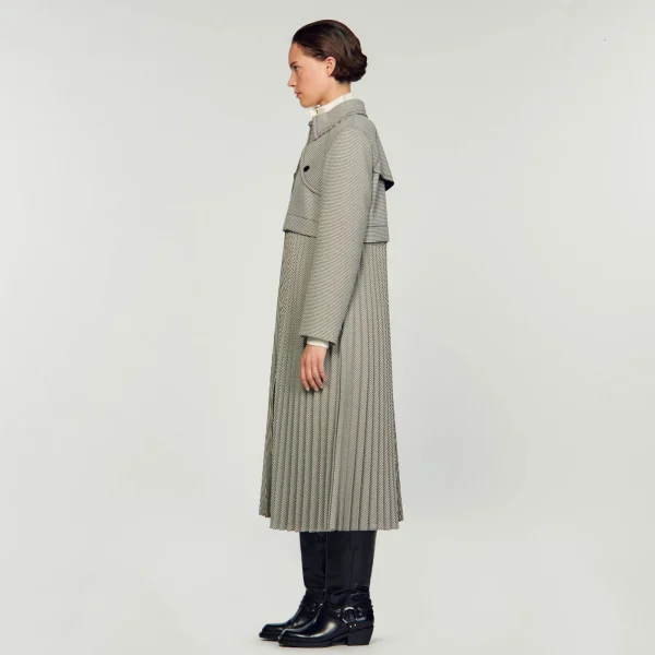 Flash Sale Trench Pied-de-poule Femme Manteaux | Ensembles