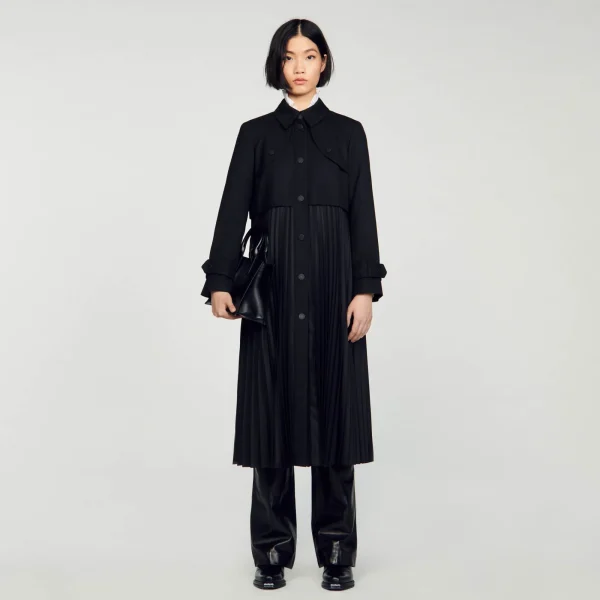 Shop Trench Plissé Femme Manteaux