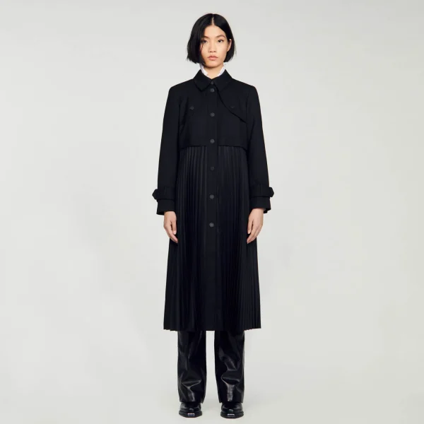 Shop Trench Plissé Femme Manteaux