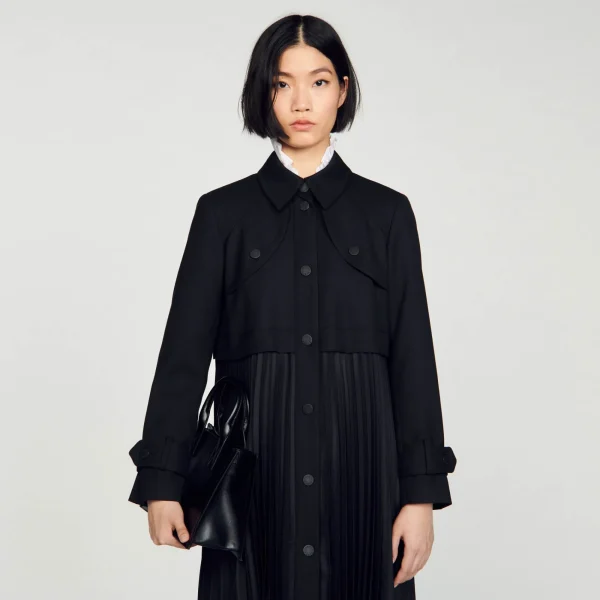 Shop Trench Plissé Femme Manteaux