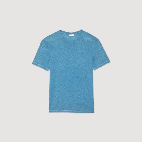 Shop T-shirt En Lin Certifié Homme T-Shirts & Polos