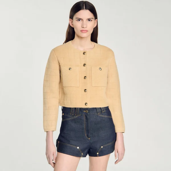 Shop Veste Courte En Maille Femme Pulls & Cardigans